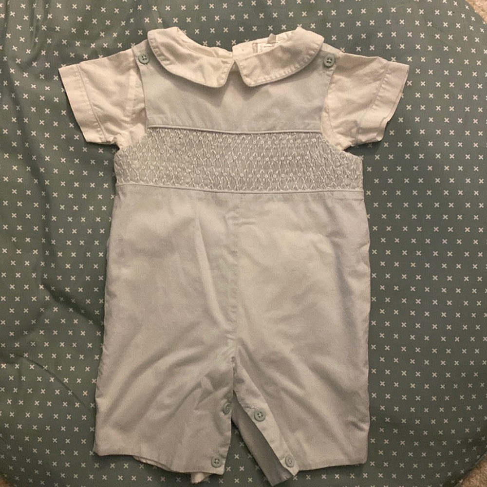 Blue Smocked Jon Jon